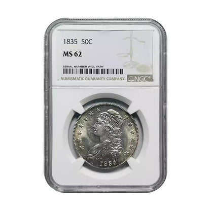 1835 Capped Bust Half Dollar - NGC MS62 - CoinsTV