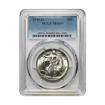 1941-D Walking Liberty Half Dollar Denver - PCGS MS65+
