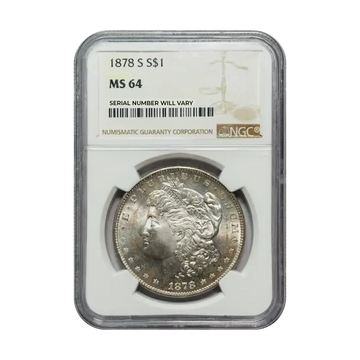 1878-S Morgan Silver Dollar San Francisco - NGC MS64