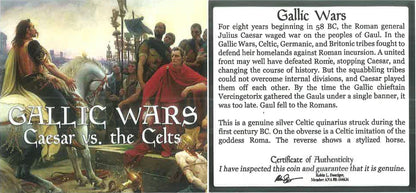 Celtic Tribes In Ancient Gaul, Quinarius NGC Slab(Lg)