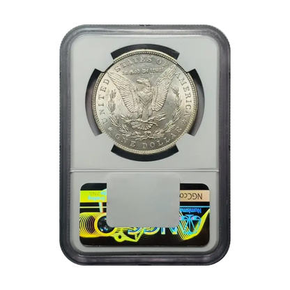 1878 Morgan Silver Dollar Philadelphia 7TF TOP-100 VAM-223 WEAK "L" - NGC MS60