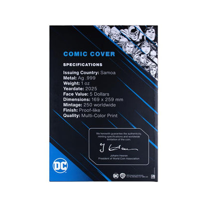 2025 Samoa Batman #251 Comic 1 oz Silver Foil Coin