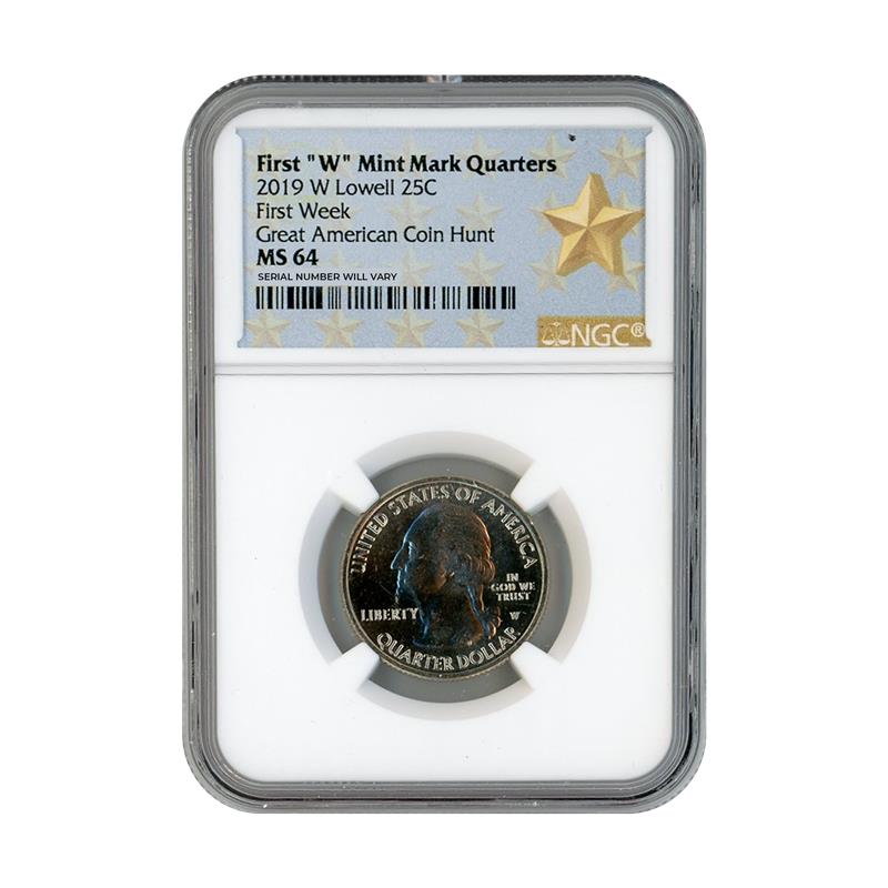 2019 Lowell Quarter Dollar West Point - NGC MS64 First Week Great American Coin Hunt - CoinsTV