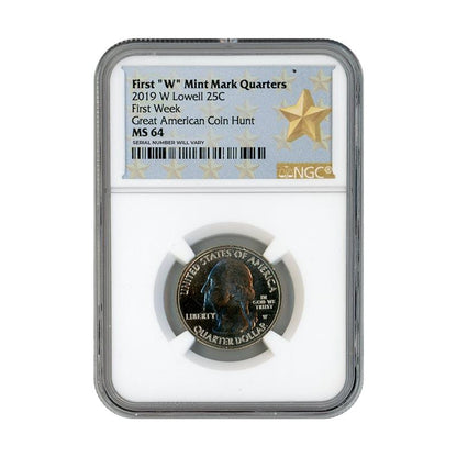 2019 Lowell Quarter Dollar West Point - NGC MS64 First Week Great American Coin Hunt - CoinsTV