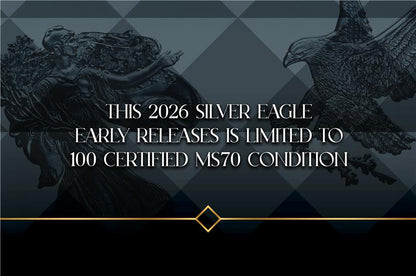 2026 Silver Eagle - In God We Trust Label - NGC MS70 Early Releases - CoinsTV