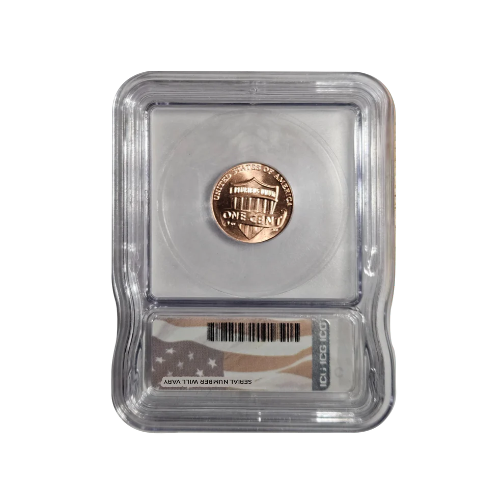 2025-P Lincoln Shield Cent - Flag Label - ICG MS67+ RD Last Year of Issue - CoinsTV