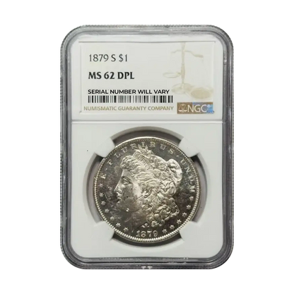 1879-S Morgan Silver Dollar San Francisco - NGC MS62 DPL