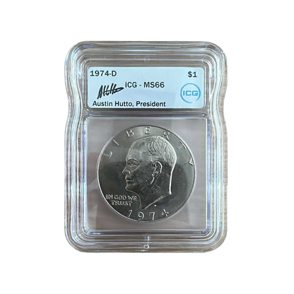 1974-D Eisenhower Dollar Denver - ICG MS66 | CoinsTV 1974-D Eisenhower Dollar Denver - ICG MS66 | CoinsTV