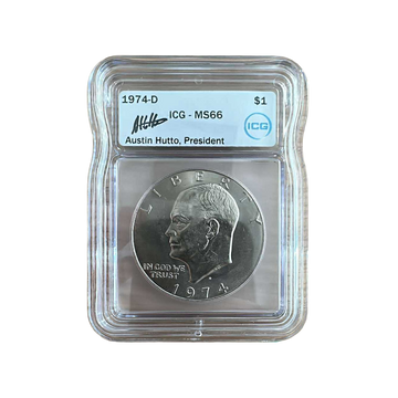 1974-D Eisenhower Dollar Denver - ICG MS66