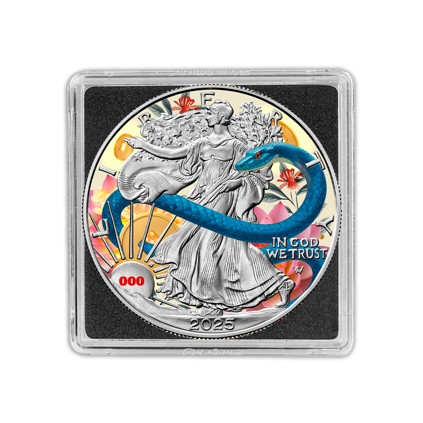 2025 Chromatics Year of the Snake Silver Eagle - CoinsTV
