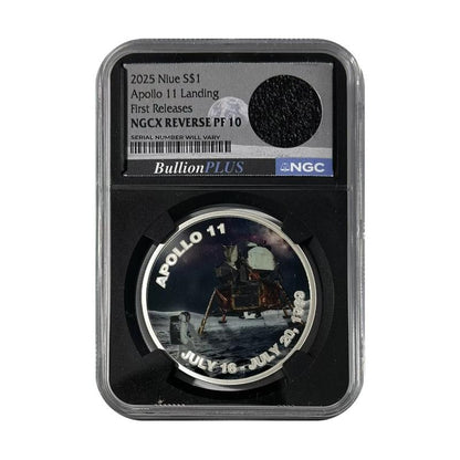 2025 Niue Apollo 11 Landing - Neil Armstrong Flight Jacket - NGCX Reverse PF10 FR - CoinsTV