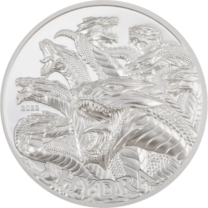 2022 Tanzania Mythical Creatures Hydra 1 oz Silver - CoinsTV