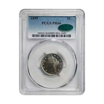 1899 Liberty Head Nickel - PCGS PR66 CAC - CoinsTV