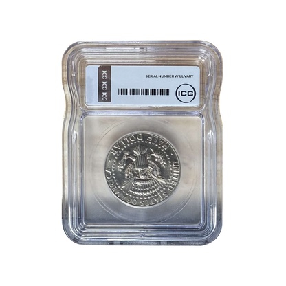 1987-P Kennedy Silver Half Dollar - Austin Hutto Signature - ICG MS66+