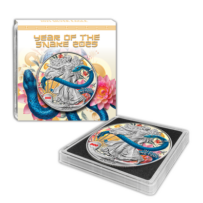 2025 Chromatics Year of the Snake Silver Eagle - CoinsTV