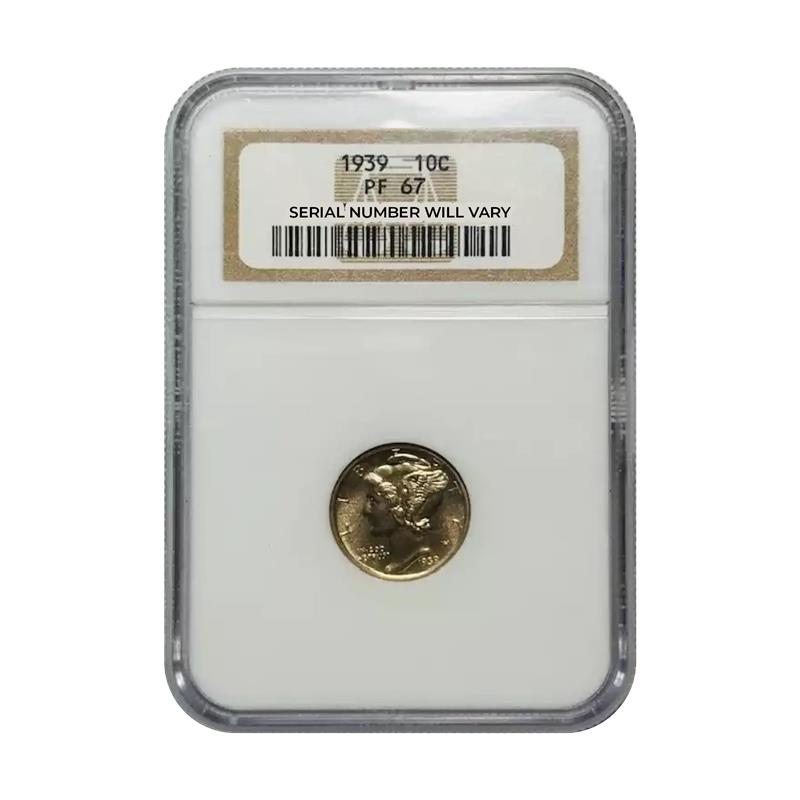 1939 Mercury Dime - NGC PF67 - CoinsTV