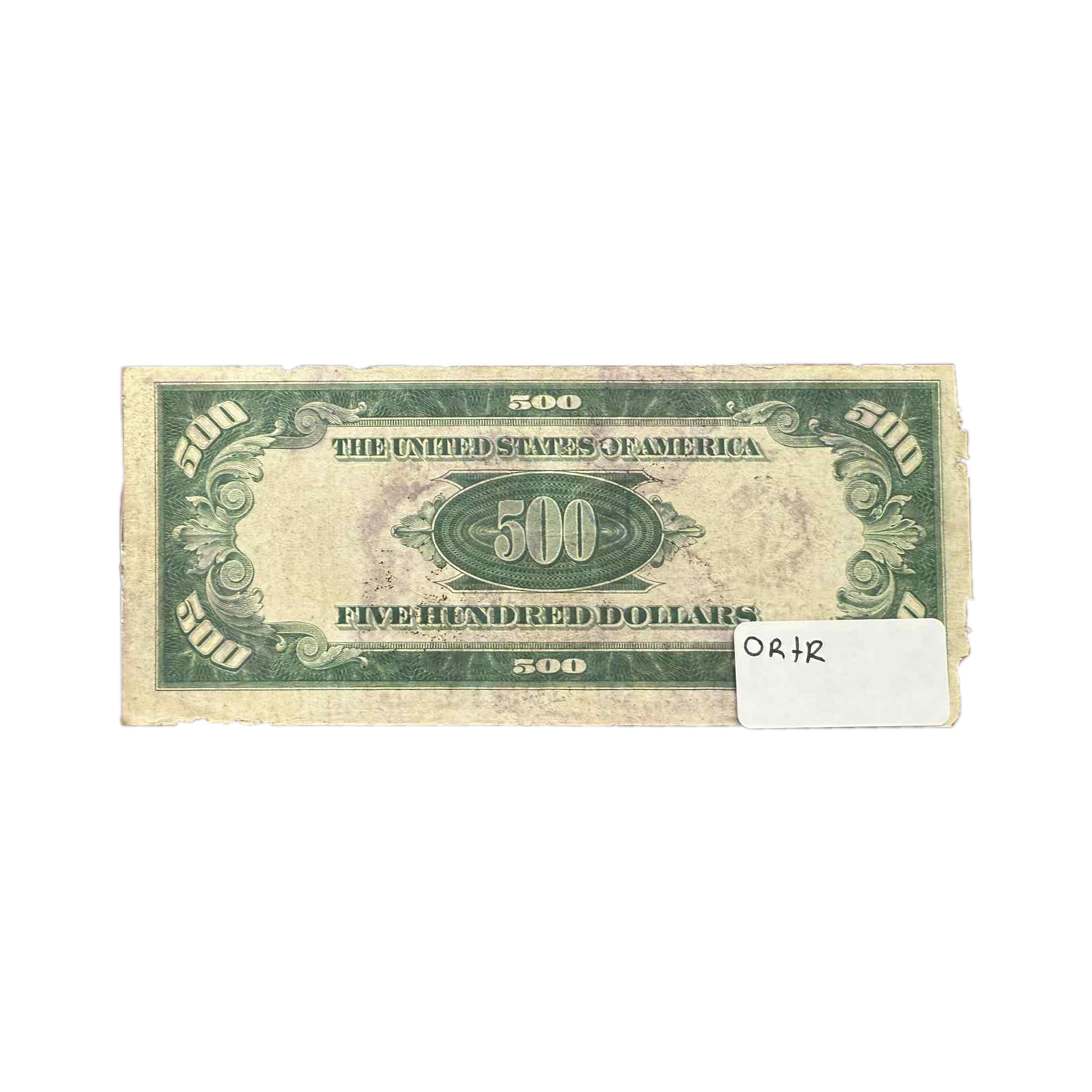 1934 $500 Federal Reserve Note - VG to F