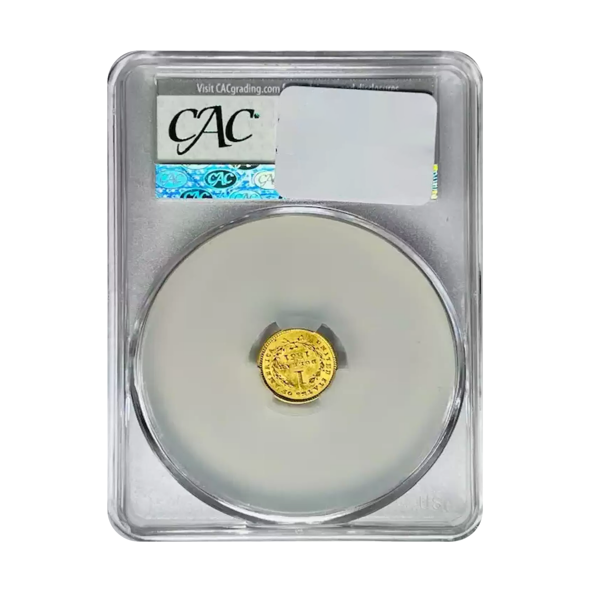 1851 $1 Gold Liberty Head - CAC MS63 - CoinsTV