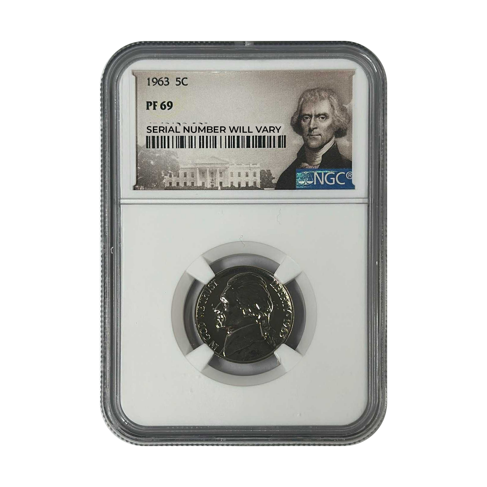 1963 Jefferson Nickel - NGC PF69 - CoinsTV