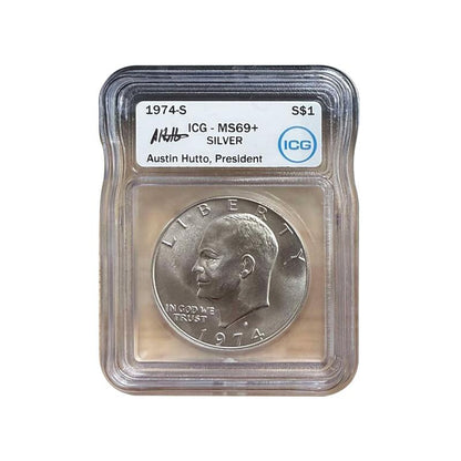 1974-S Eisenhower Silver Dollar San Francisco - ICG MS69+ - CoinsTV