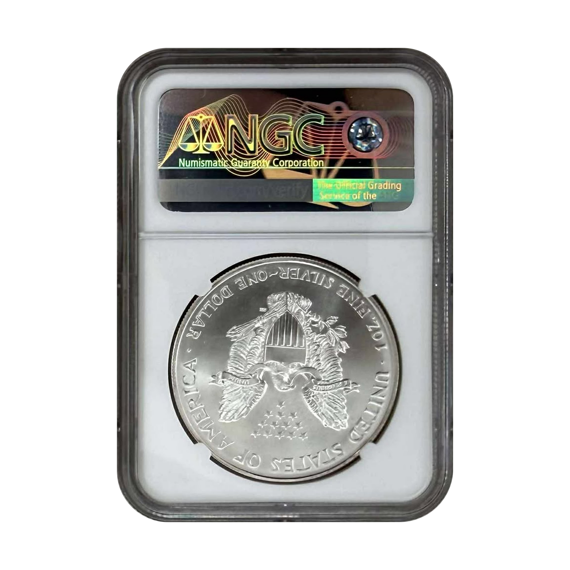 1996 Silver Eagle - Business Strike - NGC MS69 Brown Label - CoinsTV