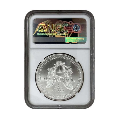 1996 Silver Eagle - Business Strike - NGC MS69 Brown Label - CoinsTV