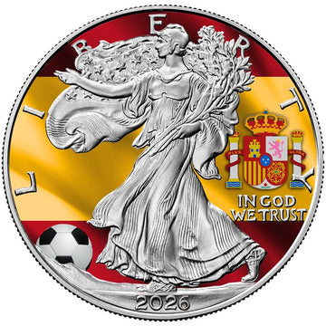2026 World Football Silver Eagle - Spain Edition