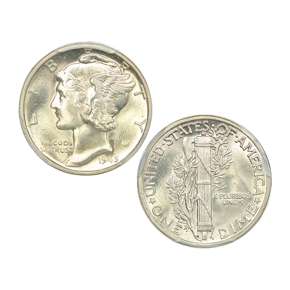 Mercury Dime Almost Uncirculated - Dates Will Vary - CoinsTV