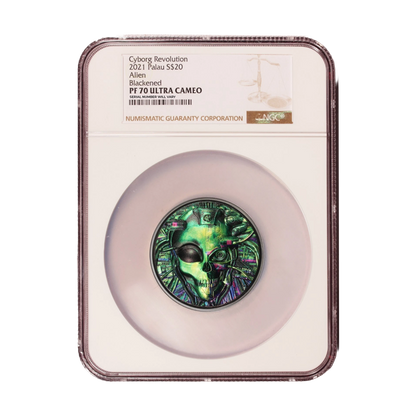 2021 Palau Cyborg Revolution Alien 3 oz Silver Coin - NGC PF70 UCAM - CoinsTV