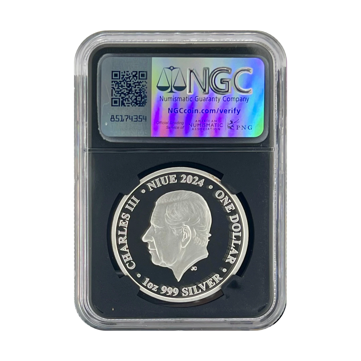 2024 Niue Mars from Phobos 1 oz Silver Coin - NGC PF70 UCAM Galaxy Label - CoinsTV