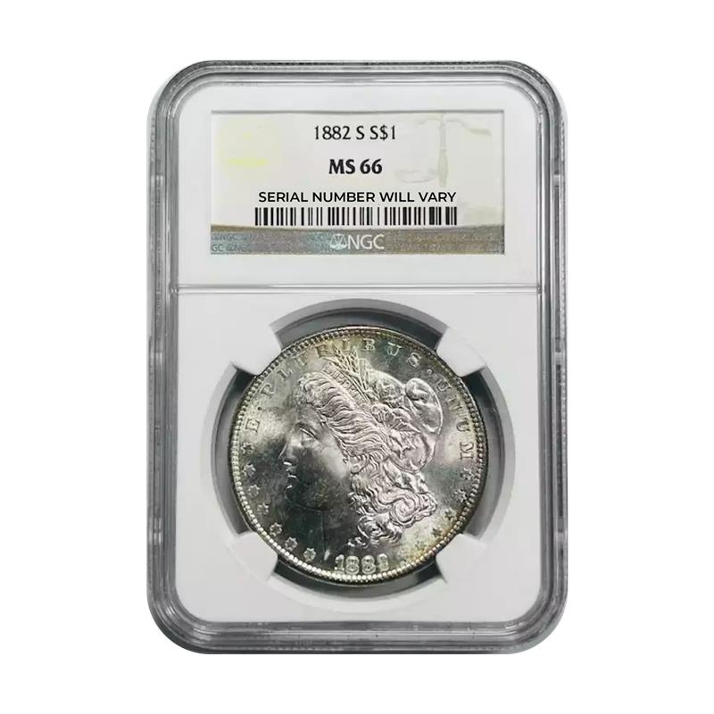 1882-S Morgan Silver Dollar San Francisco - NGC MS66 - CoinsTV