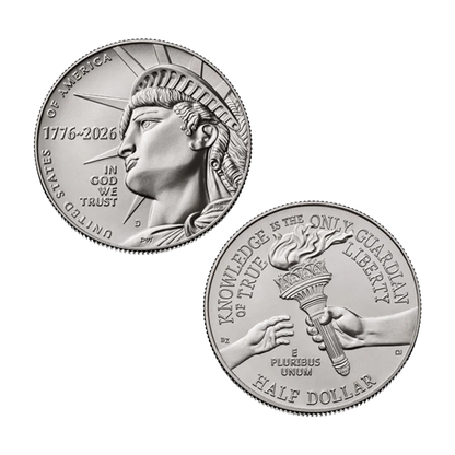 2026-D Enduring Liberty Semiquincentennial Half Dollar - Brilliant Uncirculated - CoinsTV