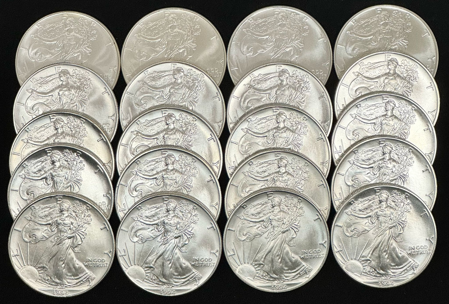 1994 Silver Eagle - Business Strike - Uncirculated - CoinsTV