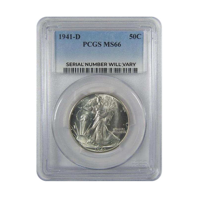 1941-D Walking Liberty Half Dollar - PCGS MS66