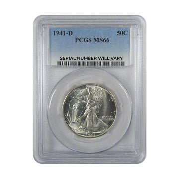 1941-D Walking Liberty Half Dollar - PCGS MS66