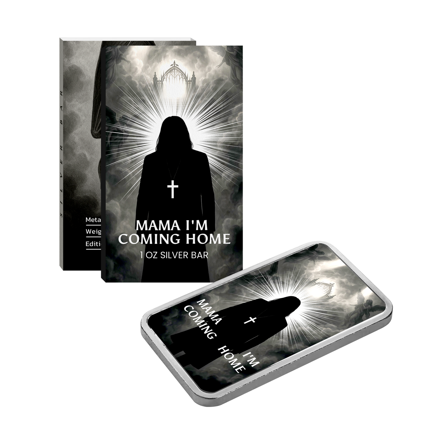トランプ大統領　1オンス　カラー純銀バー　I'm Coming Home Mama I'm Coming Home – 1 oz Silver Bar (.999 Fine Silver