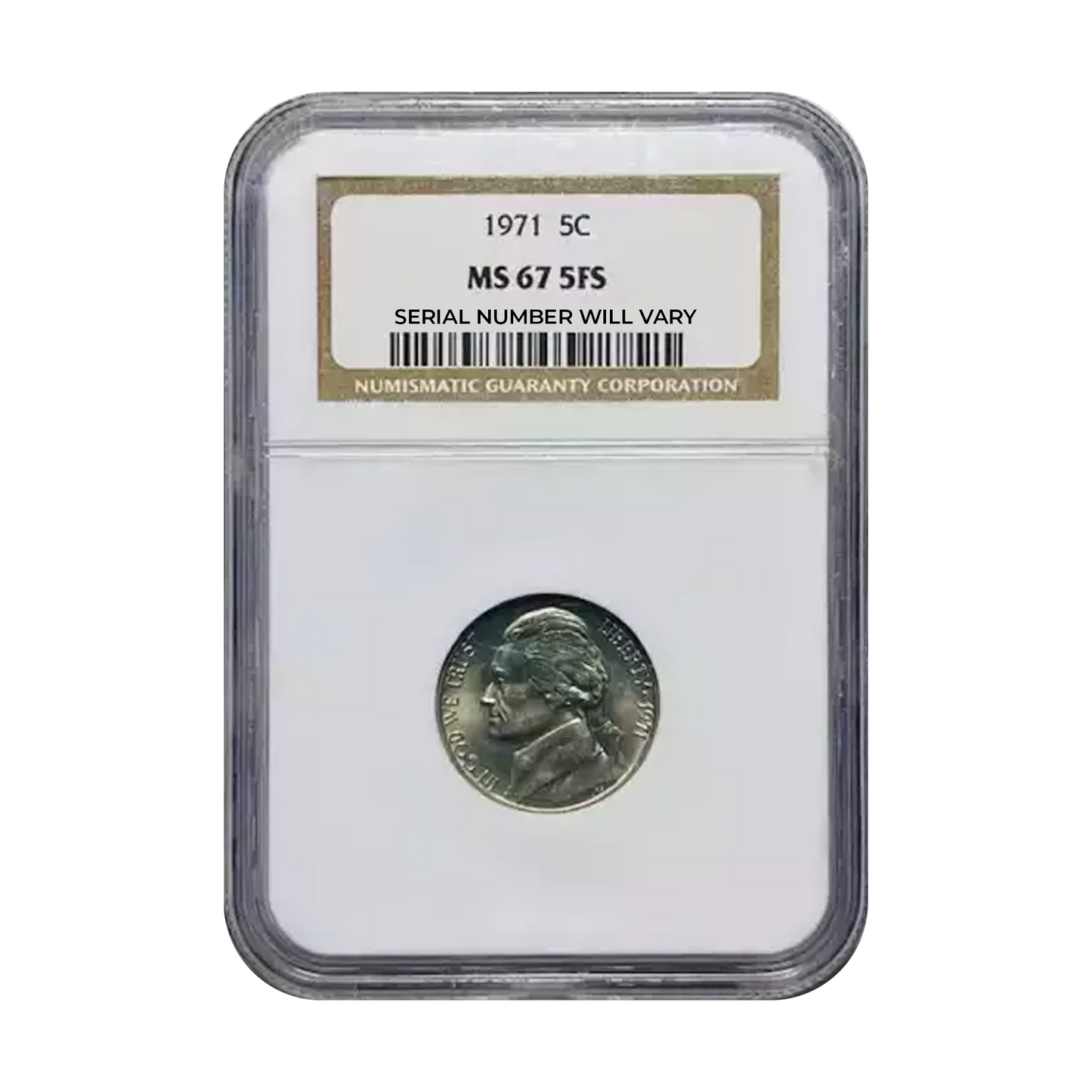 1971 Jefferson Nickel - NGC MS67 5FS