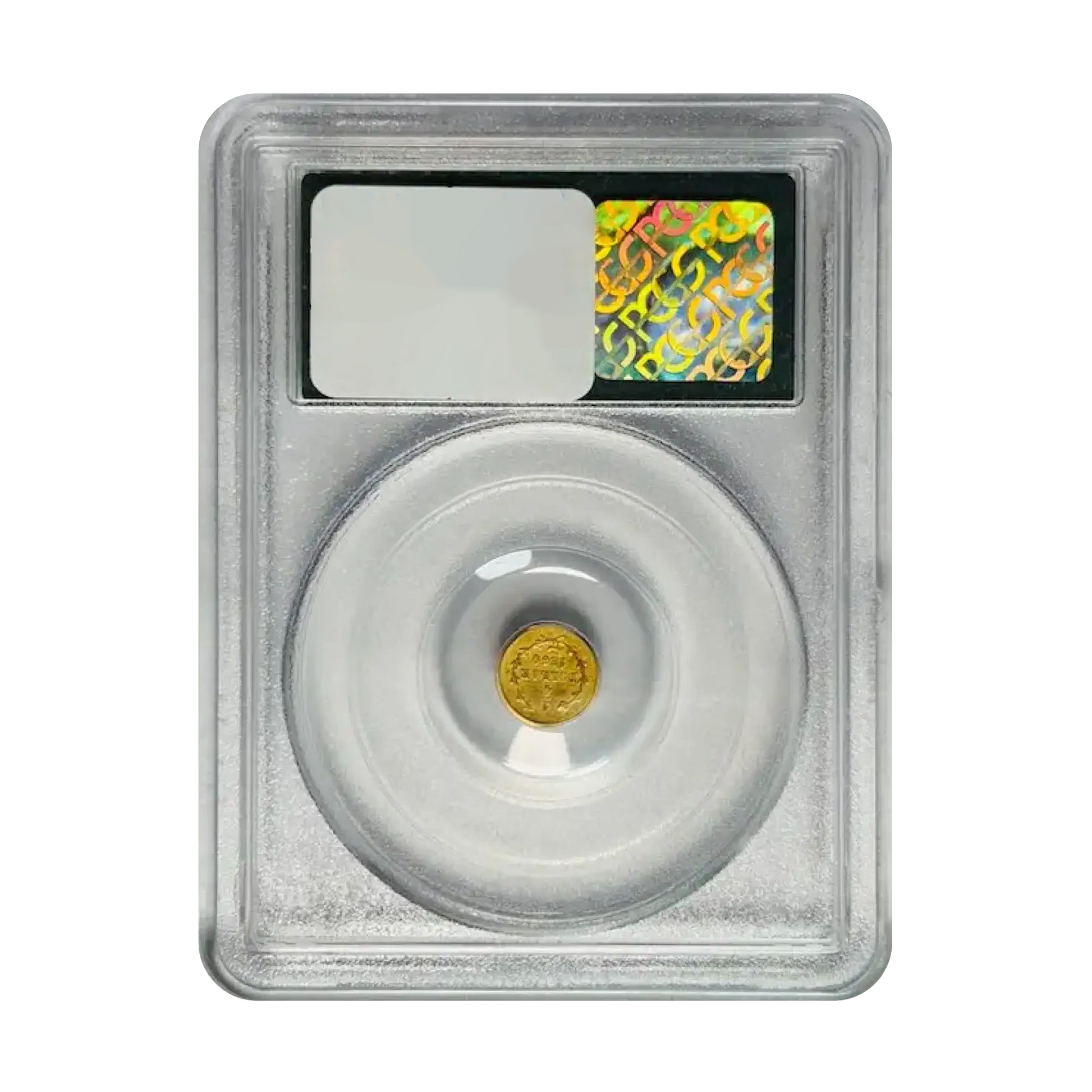 1860/50 25C Liberty Head Round California Gold - PCGS MS64 BG-819 OGH - CoinsTV