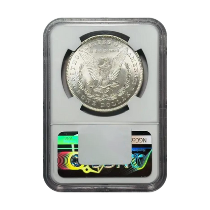 1878 Morgan Silver Dollar 7/8 Tailfeathers - VAM 37 7/4 TF - NGC MS63