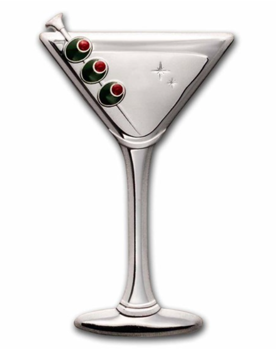 2023 Samoa 10 gram Silver Cocktail - Martini Shaped Coin - CoinsTV