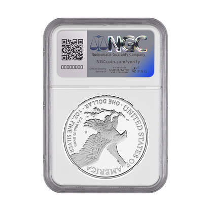 2025-S Silver Eagle - Advance Releases Gaudioso Signature - NGC PF70 UCAM