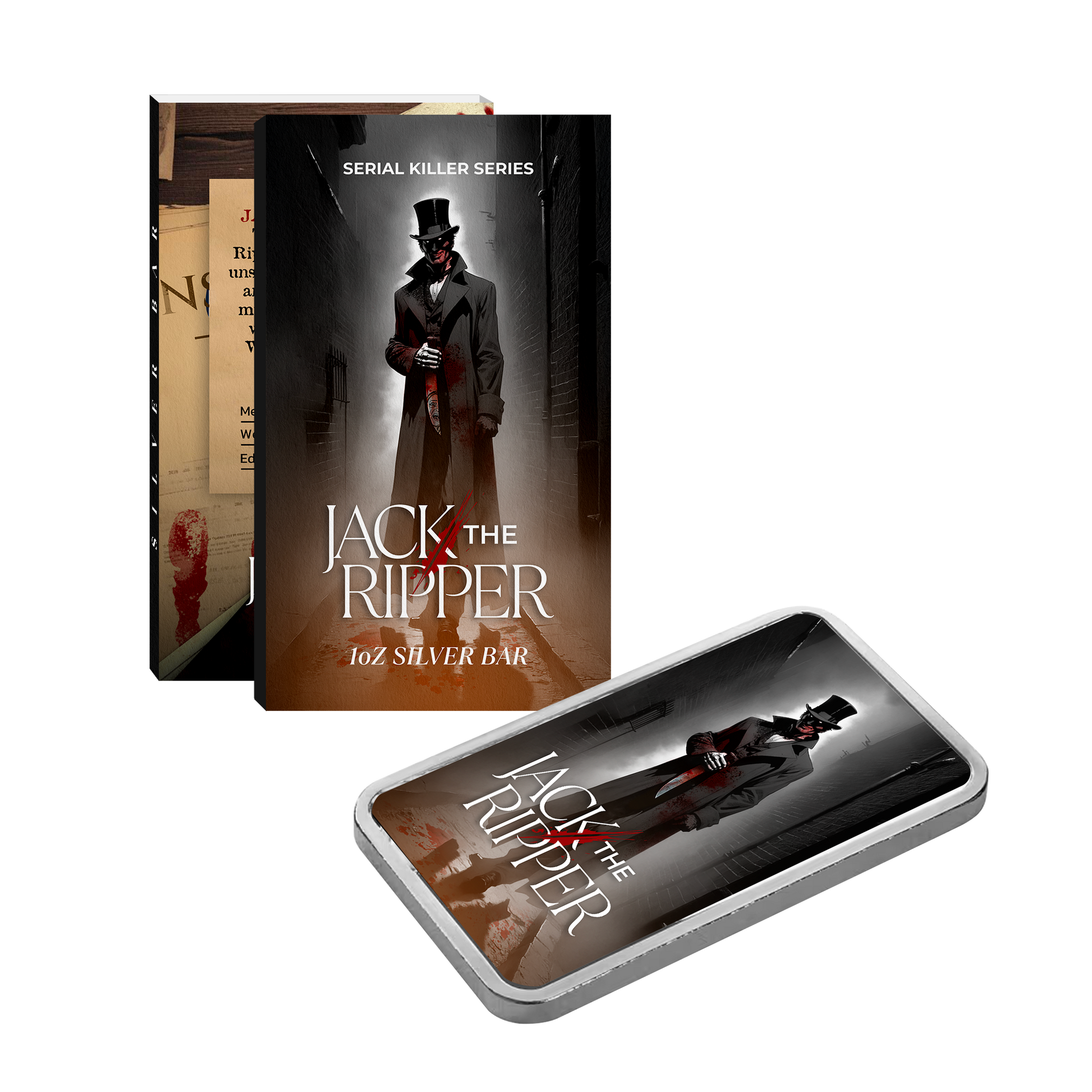 Serial Killer Series - Jack the Ripper 1 oz Silver Bar - CoinsTV