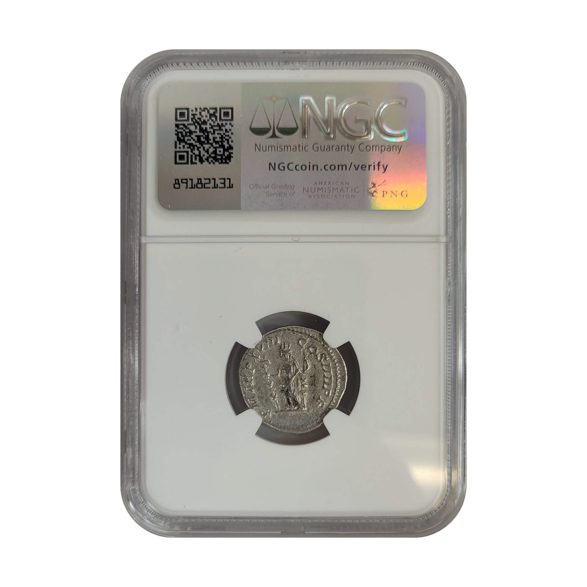 Ancient Roman Silver - Denarius of Caracalla AD 198-217 - NGC CH-XF - CoinsTV