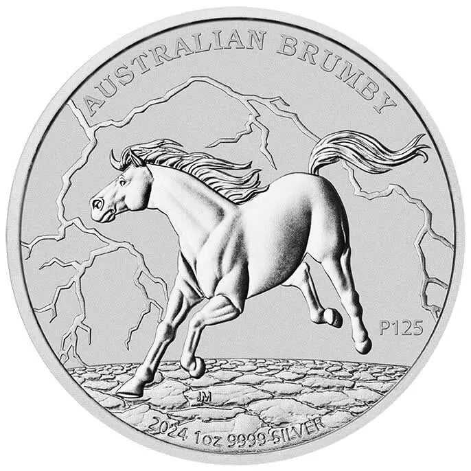 2024 Australian Brumby Horse 1 oz Silver Coin - CoinsTV
