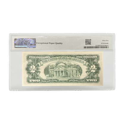 1963 $2 Legal Tender Note Granahan Dillon - PMG 65 Gem Uncirculated - CoinsTV