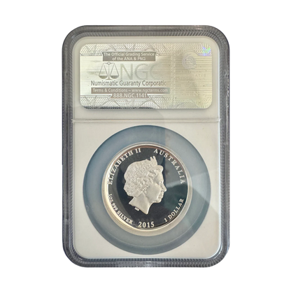 2015-P Australia Great White Shark - High Relief - NGC PF70 UCAM - CoinsTV