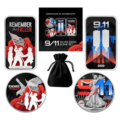 2025 Chromatics Remember the Fallen – 9/11 Silver Eagle & Bar Set
