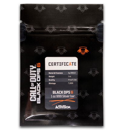 Call of Duty Black Ops 6 1 oz Silver Bar - CoinsTV