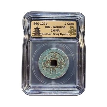 960–1279 2 Cash China Northern Song Dynasty - ICG Genuine - CoinsTV