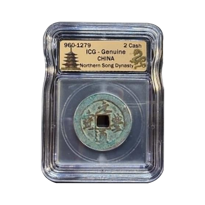960–1279 2 Cash China Northern Song Dynasty - ICG Genuine - CoinsTV